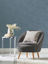 Polished Chevron Blue & Silver Wallpaper thumbnail 2