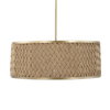 Pinchot 4 Light Rattan Drum Pendant, by Uttermost, 22.25" width x 8.5" height x 22.25" diameter thumbnail 5
