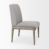 Palisades Gray Upholstery with Solid Wood Armless Dining Chair thumbnail 6