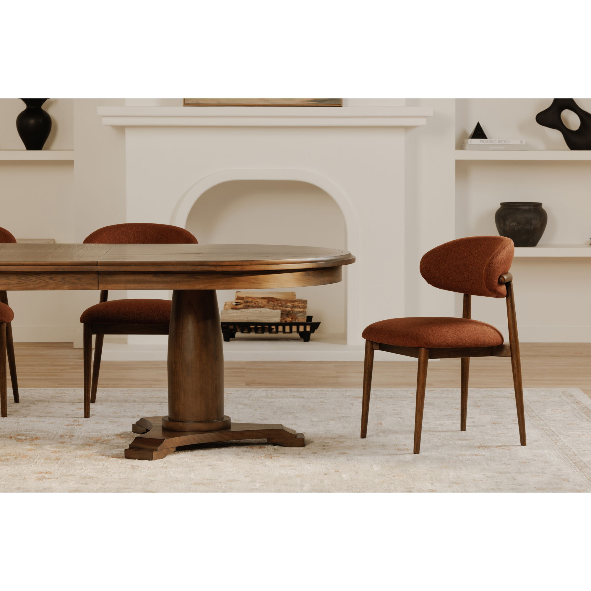 Jamie Extension Dining Table Vintage Brown large image 