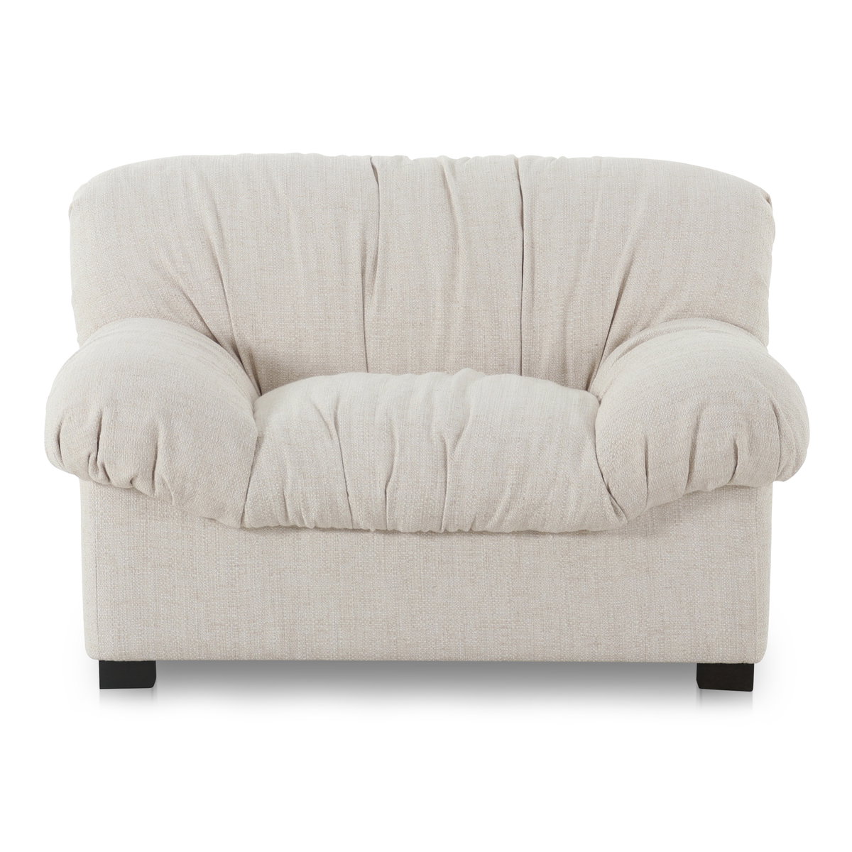 Halston Lounge Chair Flecked Oat, Accent Chair by Moe's Home, 43.3" width x 27.5" height x 39.4" depth View 1