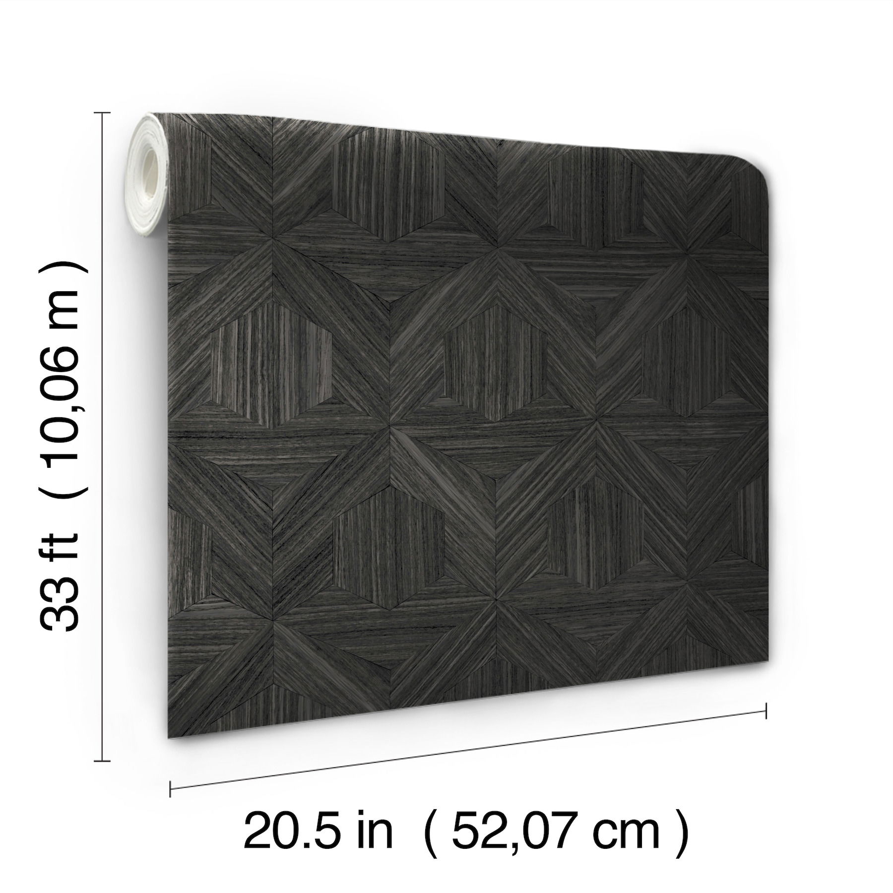 Parquet Black Wallpaper large image 