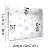 Disney Minnie Mouse Dots Purple Wallpaper, by York Wall, 33' length x 1'8.5" width x 0.02" depth thumbnail 6