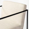 Stamford 40' Total Height Light Beige Upholstered Seat with Wood Back, Metal Frame Bar Stool thumbnail 7