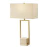 Warrick Modern Travertine Table Lamp, by Uttermost, 18" width x 31.5" height x 10" depth thumbnail 1