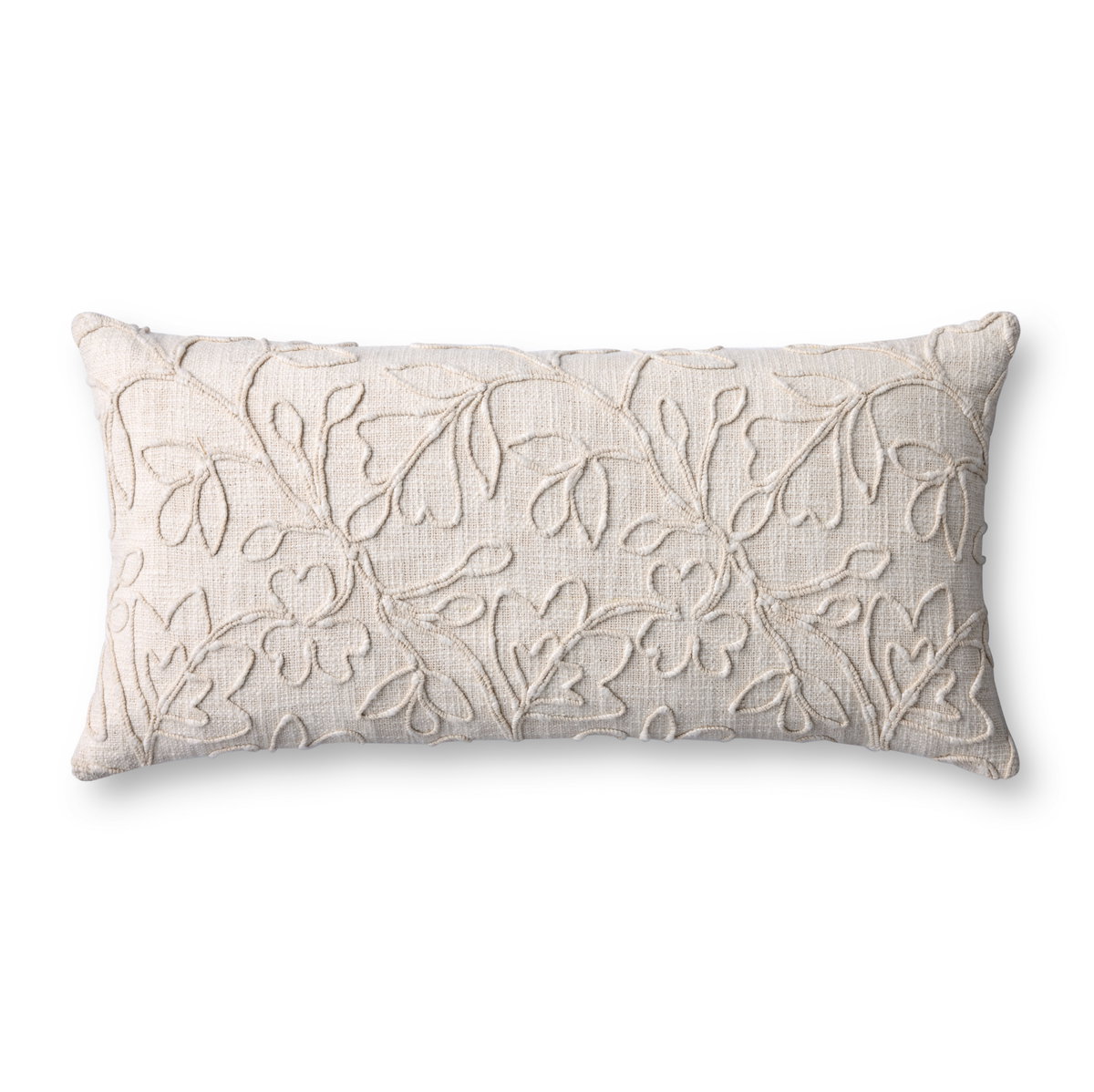 Loloi Natural Pillow, Decorative Pillow, 12" length x 27" width