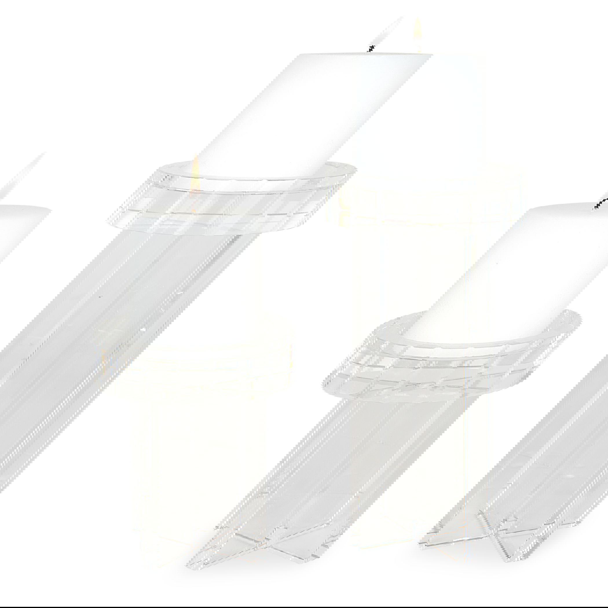 Crystal Pillar Candleholders, Set/2 large image 