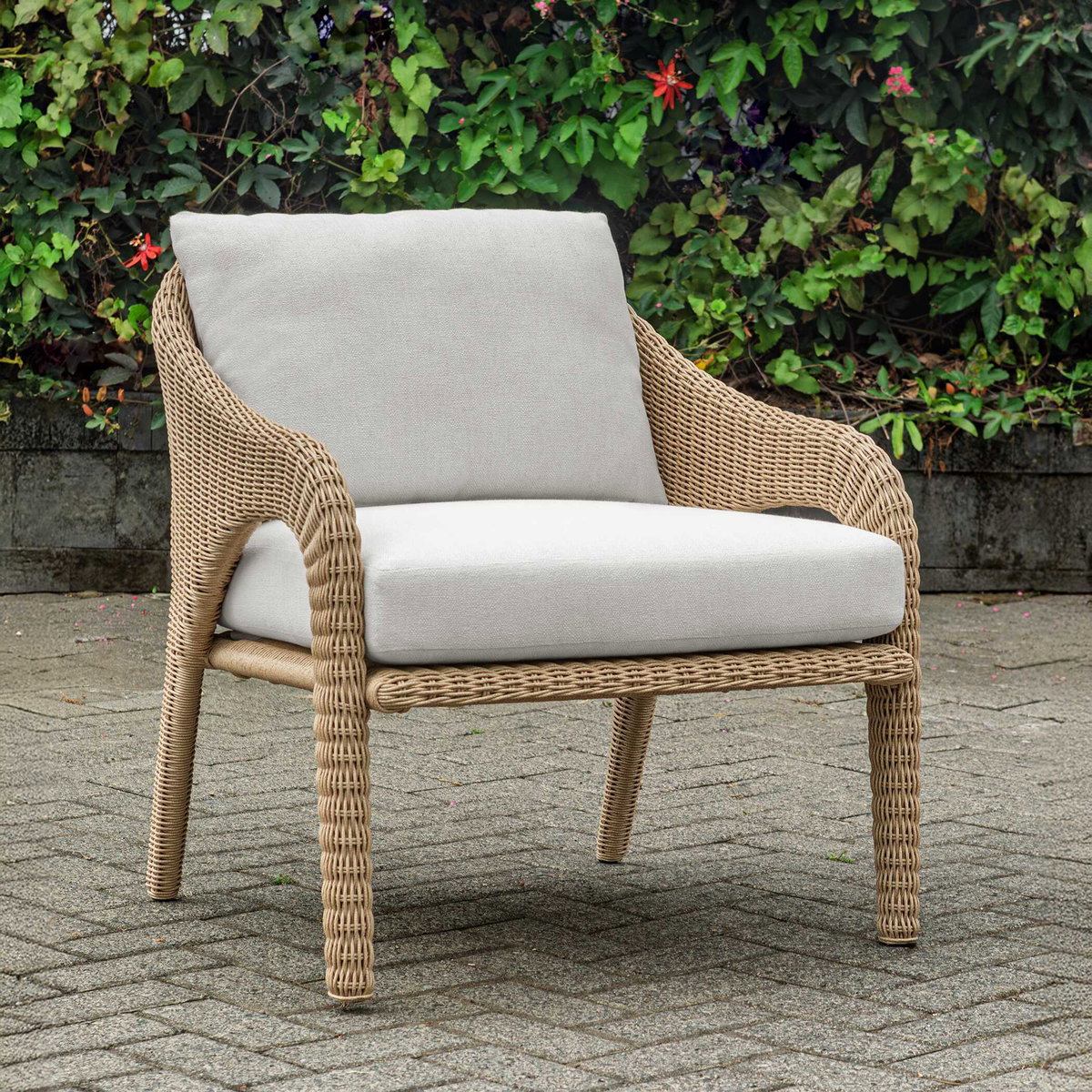 Kavali Outdoor Wicker Lounge Chair, Outdoor Chair by Uttermost, 2'4.5" width x 2'10.7" height x 2'6" depth View 2