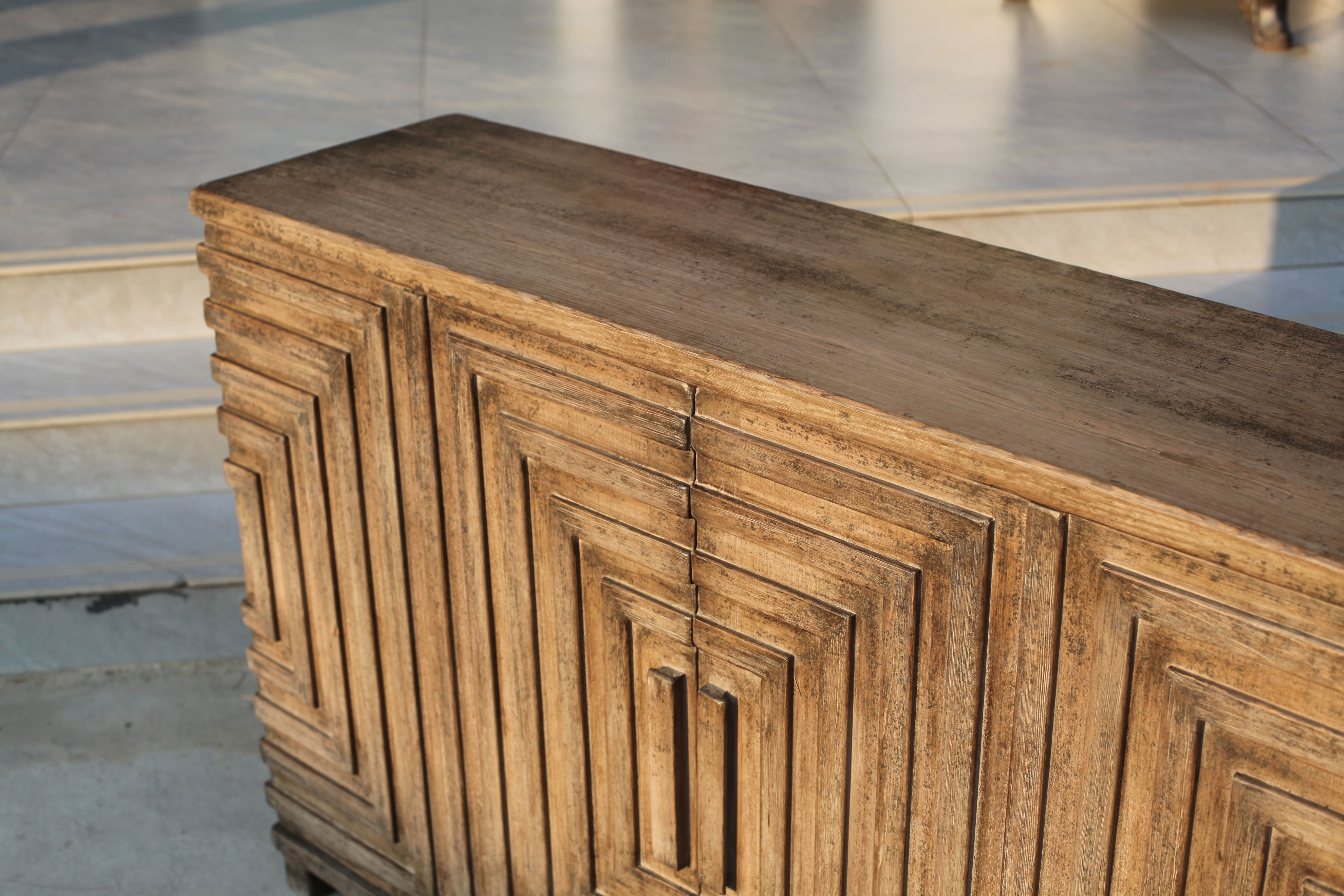 Saint Entrance Sideboard, Cabinets & Sideboard by Sarreid, 53" length x 15" width x 34" height View 3