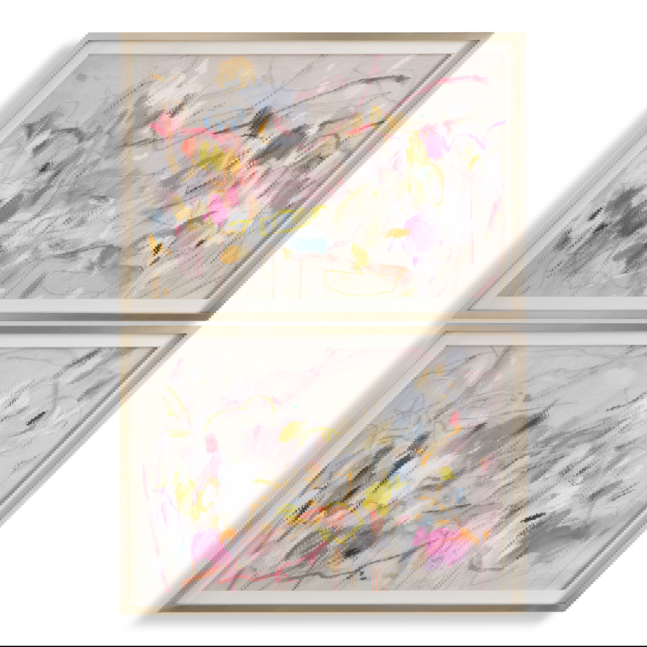 Metropolitan Rush Abstract Prints, S/2 large image 