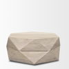 Arreto Hexagonal Hinged Solid Wood Top and Base Coffee Table thumbnail 6
