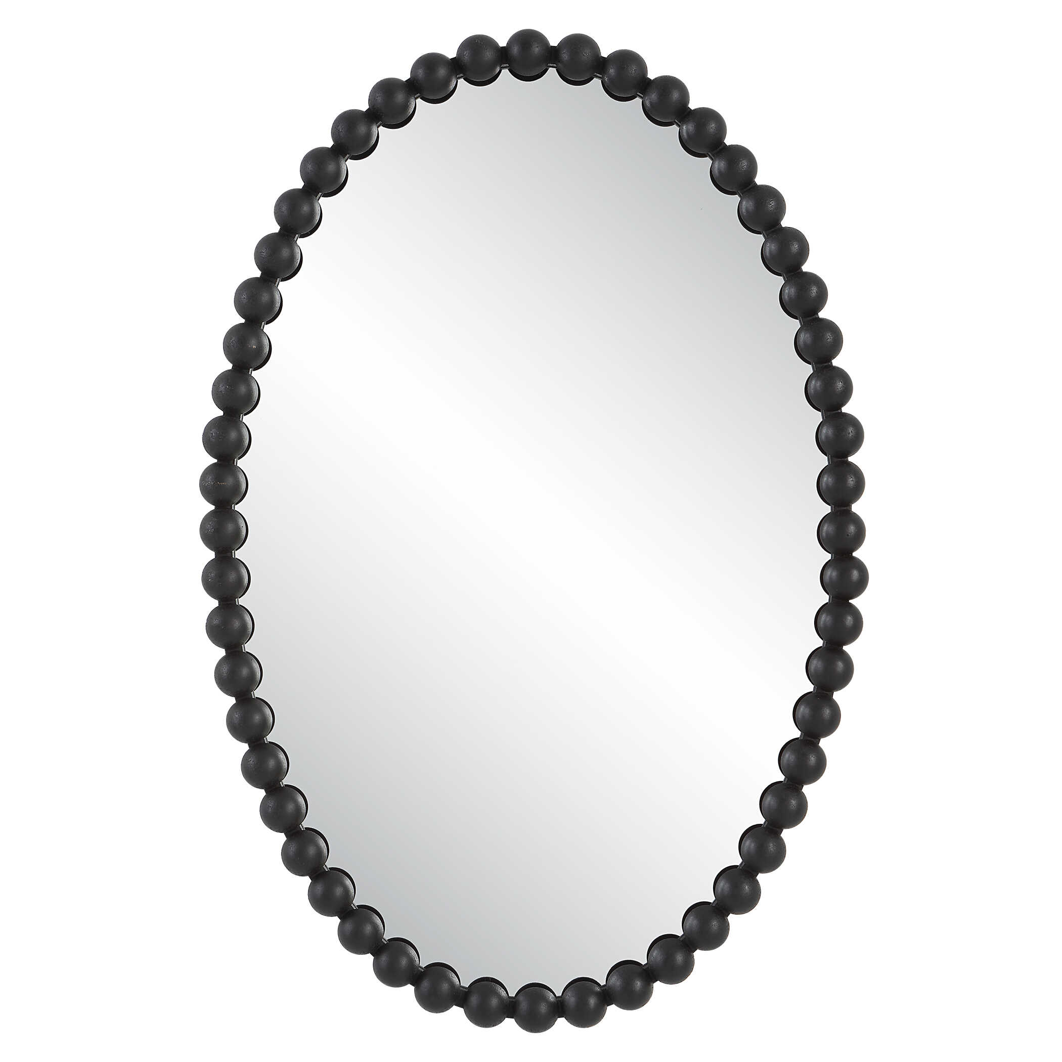 Serna Black Oval Mirror Serna Black Oval Mirror large image