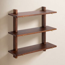 Online Designer Home Office Francis Solid Wood Wall Mounted Shelves