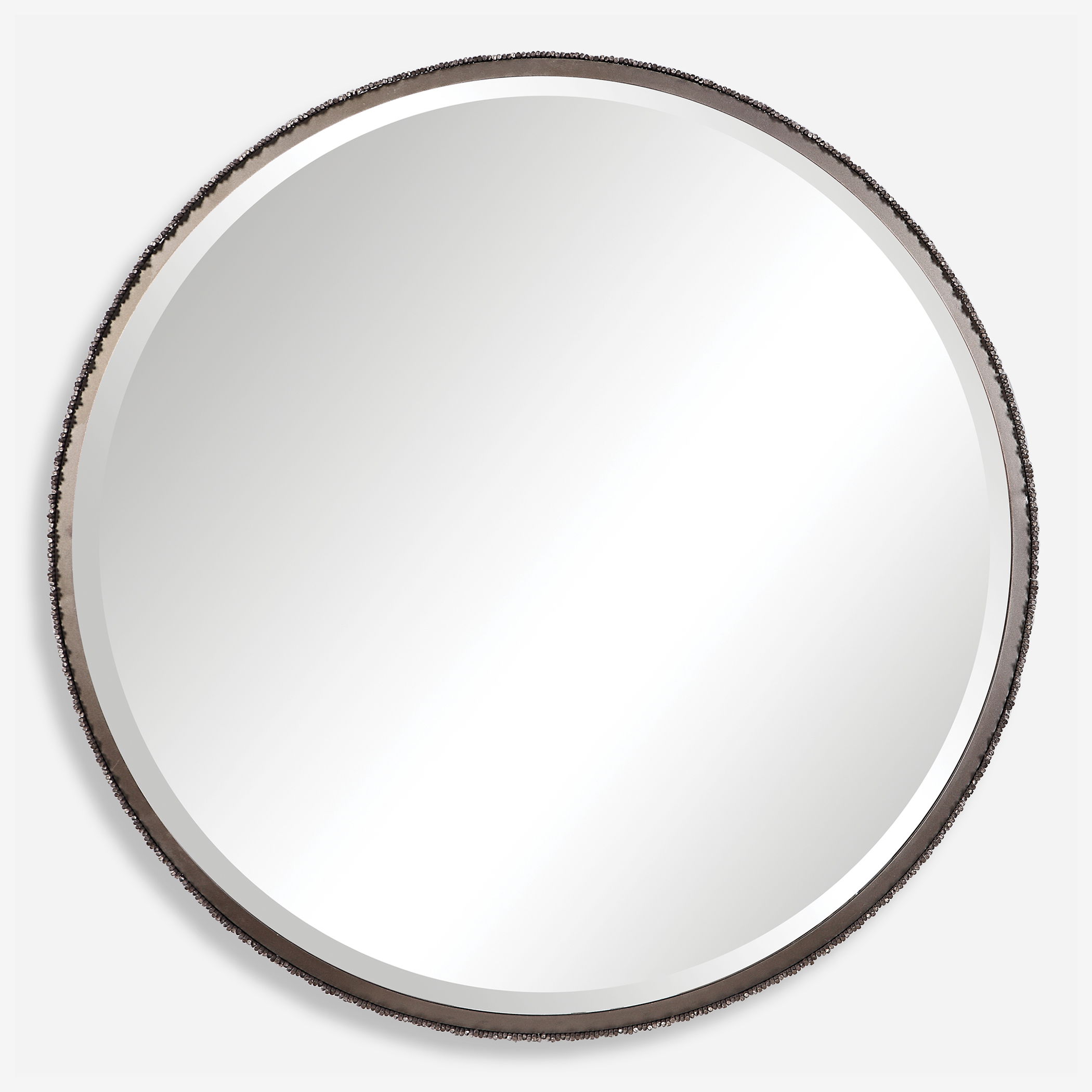 Ada Round Steel Mirror large image 