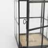 Gamfield  Medium Black Metal and Glass Lantern, Lighting by Mercana, 6.1" length x 6.1" width x 13.39" height thumbnail 11