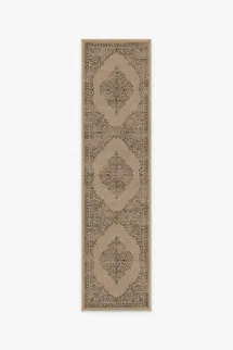 Online Designer Kitchen Florence Soft Black Re-Jute Rug