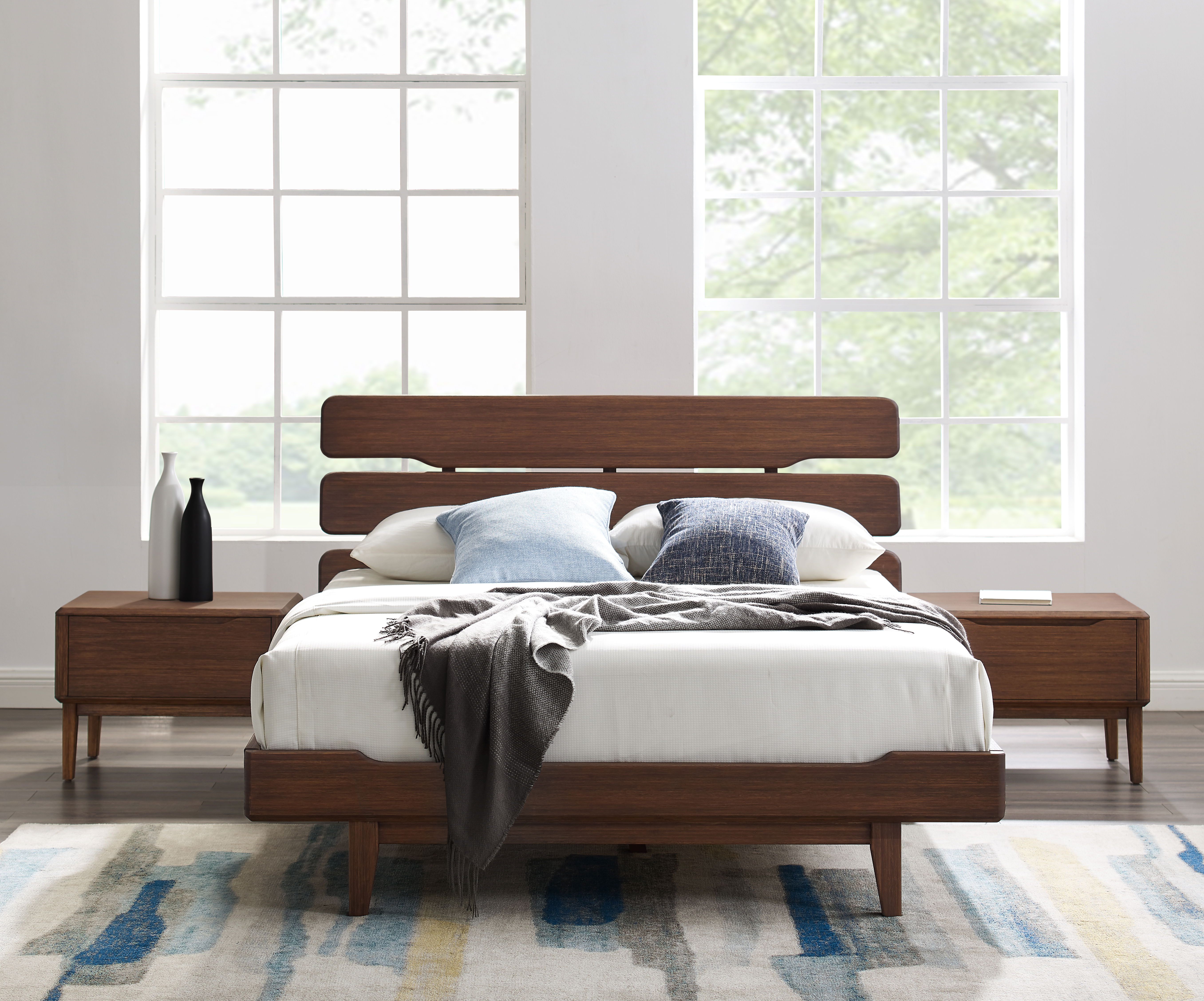 Currant Nightstand, Oiled Walnut, by Greenington, 18" length x 24" width x 17.5" height View 5