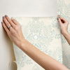Cottontail Toile Vintage Duck Egg Peel & Stick Wallpaper thumbnail 9