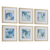 Fresh Start Blue Abstract Prints, S/6 thumbnail 4