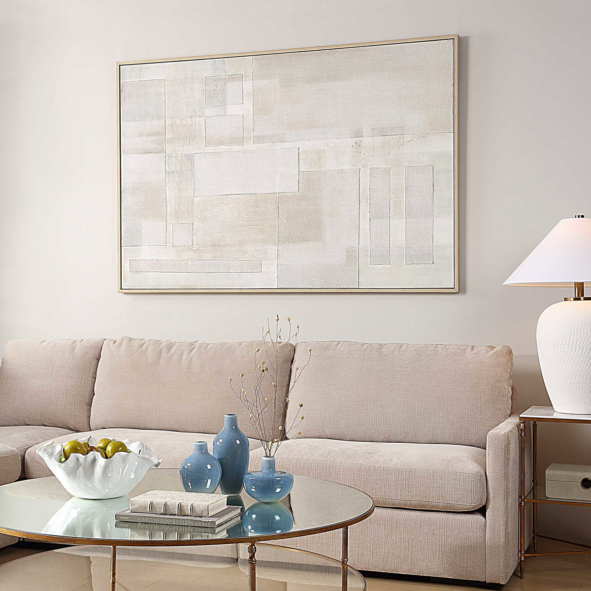Erase Canvas Abstract Art, by Uttermost, 49.75" width x 73.75" height x 1.5" depth View 4
