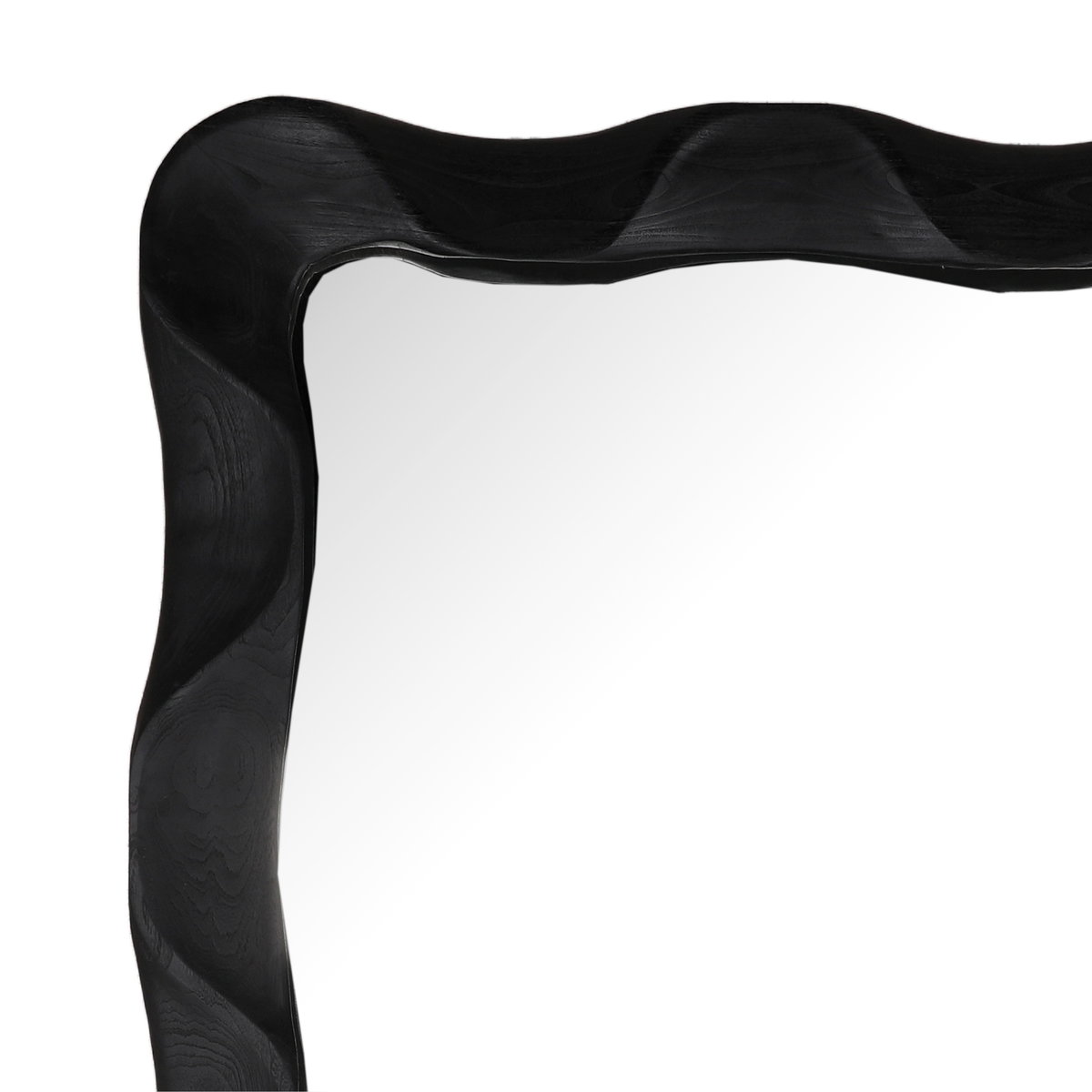 Adriana Mirror Black, Floor Mirror by Dovetail, 47.24" width x 78.75" height x 1.6" depth View 2