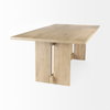 Aida 84'L x 42'W Rectangular Dining Table | Modern | Light Brown Wood | Seats 8, by Mercana, 84" length x 42" width x 30" height thumbnail 7