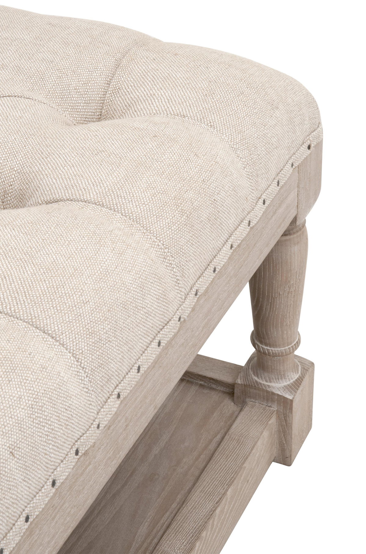 Townsend Tufted Upholstered Coffee Table, by Essentials for Living, 39.5" width x 17.75" height x 39.5" depth View 6