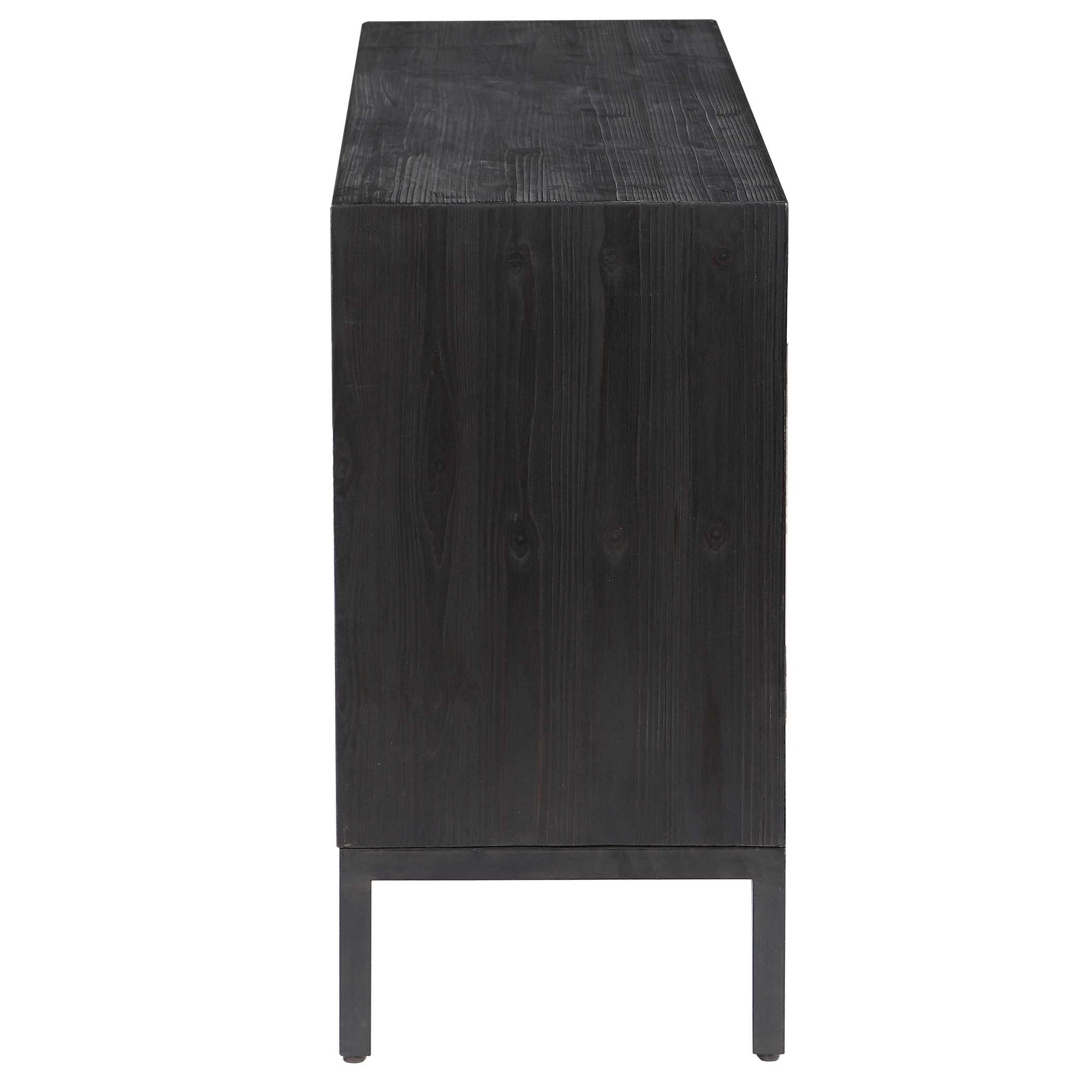 Aiken Dark Walnut 2 Door Cabinet, Furniture by Uttermost, 43.25" width x 31.12" height x 16" depth View 8