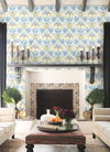 Seaside Jacobean Yellow & Blue Wallpaper thumbnail 1