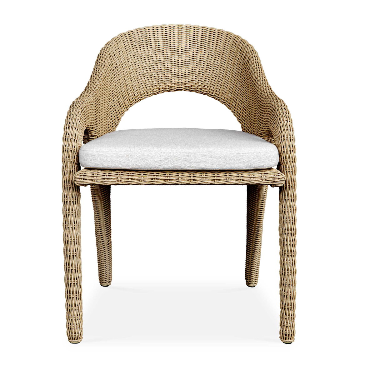 Kavali Outdoor Wicker Dining Armchair, Outdoor Chair by Uttermost, 1'11.5" width x 2'8" height x 2'1.25" depth View 1