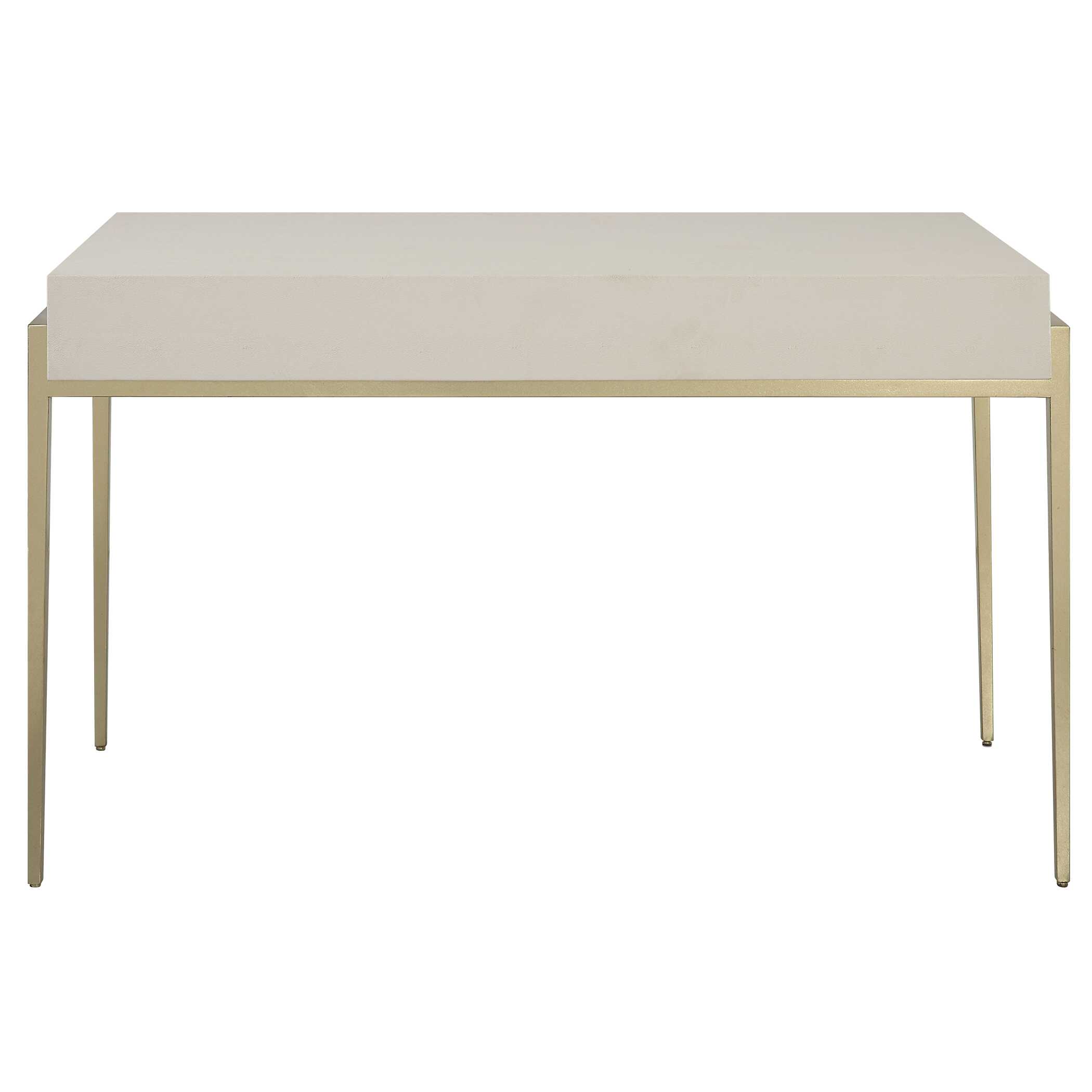 Jewel Modern White Desk, Furniture by Uttermost, 48" width x 30" height x 22" depth View 8