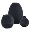 Hearth Matte Black Vases, Set/3 thumbnail 0