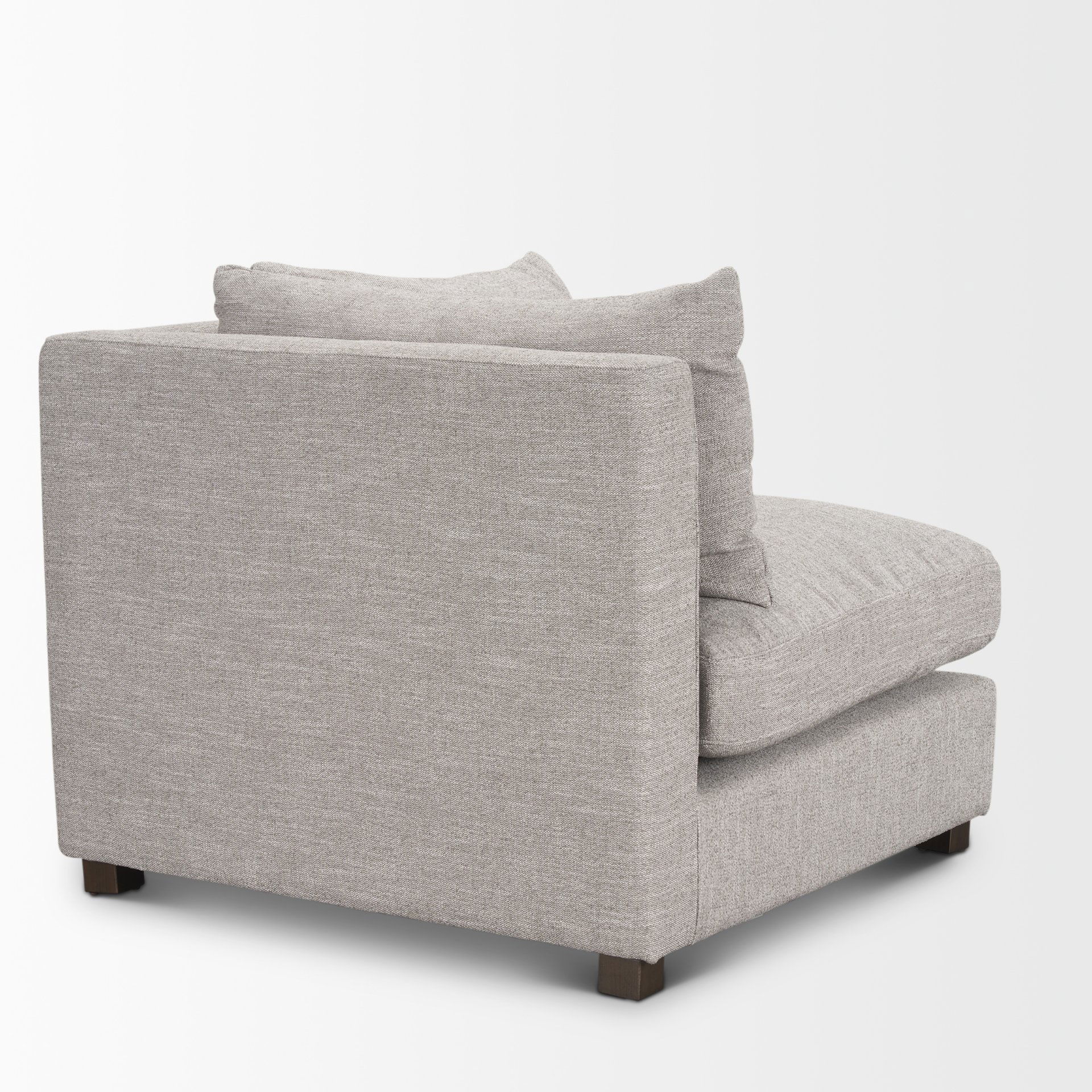 Halston Corner Light Grey Performance Fabric, Sectional Sofa by Mercana, 38.5" length x 38.5" width x 30.5" height View 6