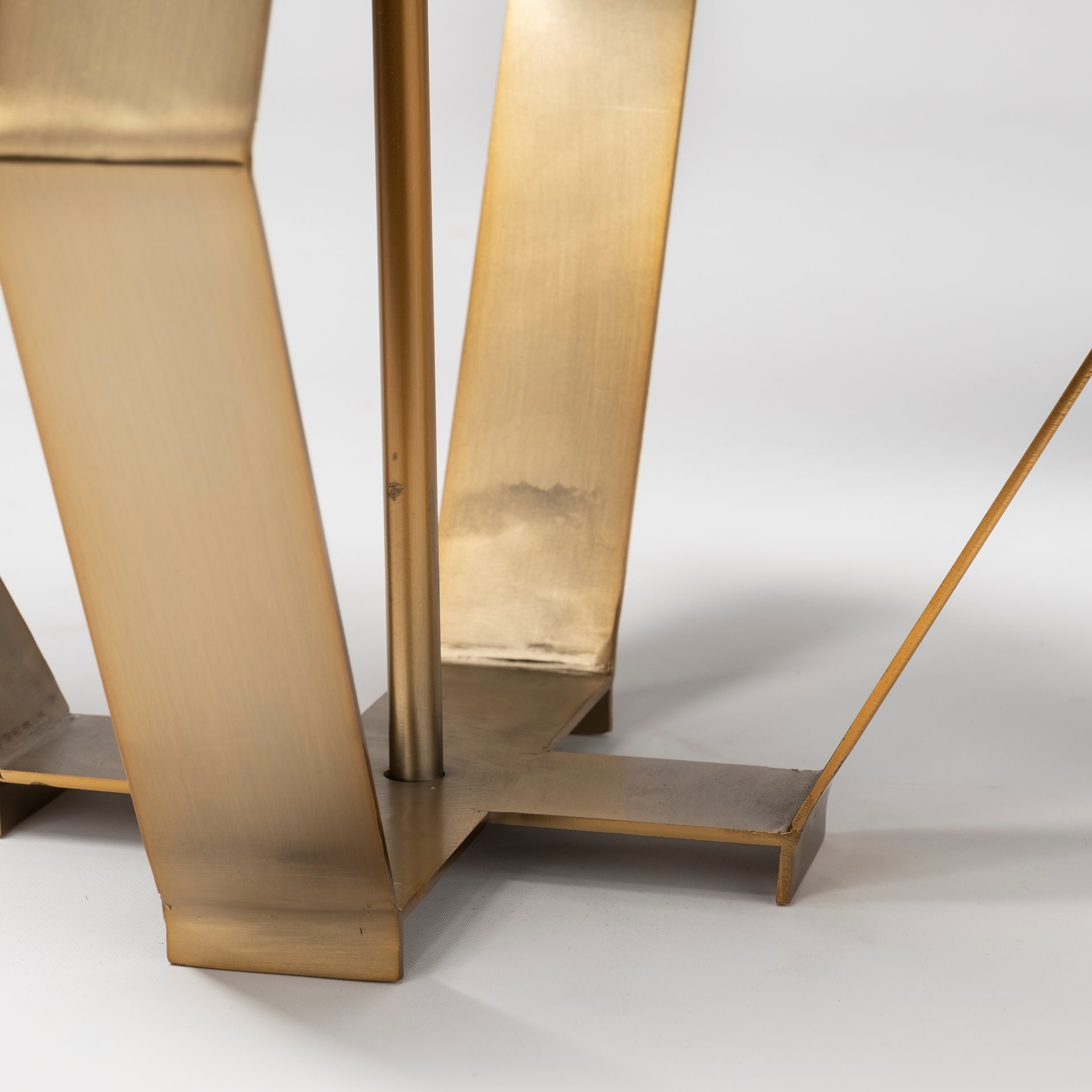 Edwards (26'H) Gold Metal Base with Cream Fabric Shade Table Lamp, by Mercana, 17" length x 17" width x 26.5" height View 9