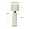 Echo Lamp Cream, Table Lamp by Moe's Home, 6" width x 15.5" height x 6" depth thumbnail 9