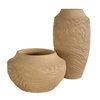 Sandstone Flow Small Terracotta Vase, by Uttermost, 12" width x 7" height x 12" depth thumbnail 5