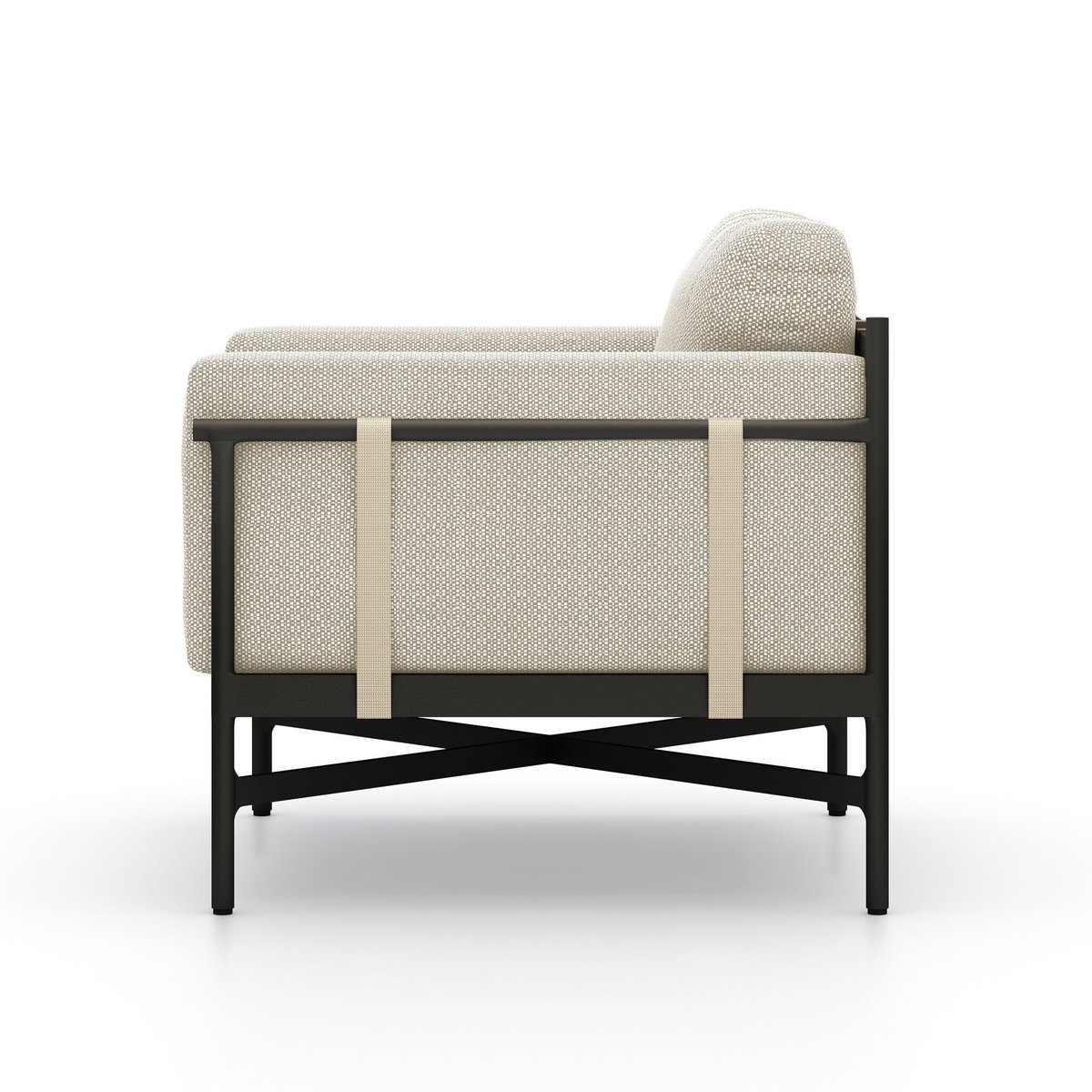 Hearst Outdoor Chair, by Four Hands, 2'11" width x 2'6.75" height x 2'9.25" depth View 3