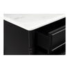Eleanor 5 Drawer Chest Black, Dresser by Moe's Home, 40" width x 39.5" height x 20" depth thumbnail 6
