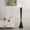 Layla Black Tapered Floor Lamp thumbnail 1