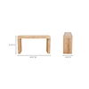 Evander Console Table Natural, by Moe's Home, 55" width x 31" height x 15" depth thumbnail 8
