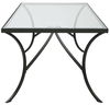 Alayna Black Metal & Glass Coffee Table thumbnail 5