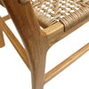 Dallas Outdoor Armless Dining Chair Nat, by Dovetail, 19.7" width x 33.5" height x 24" depth thumbnail 5