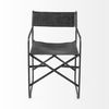 Direttore Black Iron Frame Black Leather Dining Chair thumbnail 5