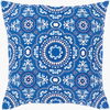 Global Blues Accent Pillow, Decorative Pillow by Surya, 18" length x 18" width thumbnail