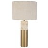Gravitas Elegant Brass & Stone Lamp, by Uttermost, 16" width x 27.5" height x 16" depth thumbnail 5
