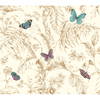 Papillon Gold Wallpaper, by York Wall, 27' length x 2'3" width x 0.02" depth thumbnail
