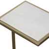 Elevate White Marble Drink Table thumbnail 6