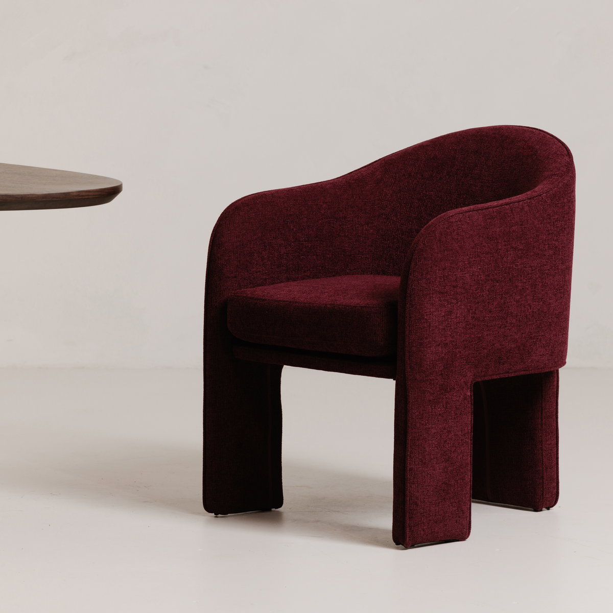 Clara Dining Chair Plum, by Moe's Home, 24.75" width x 32.25" height x 26" depth View 6