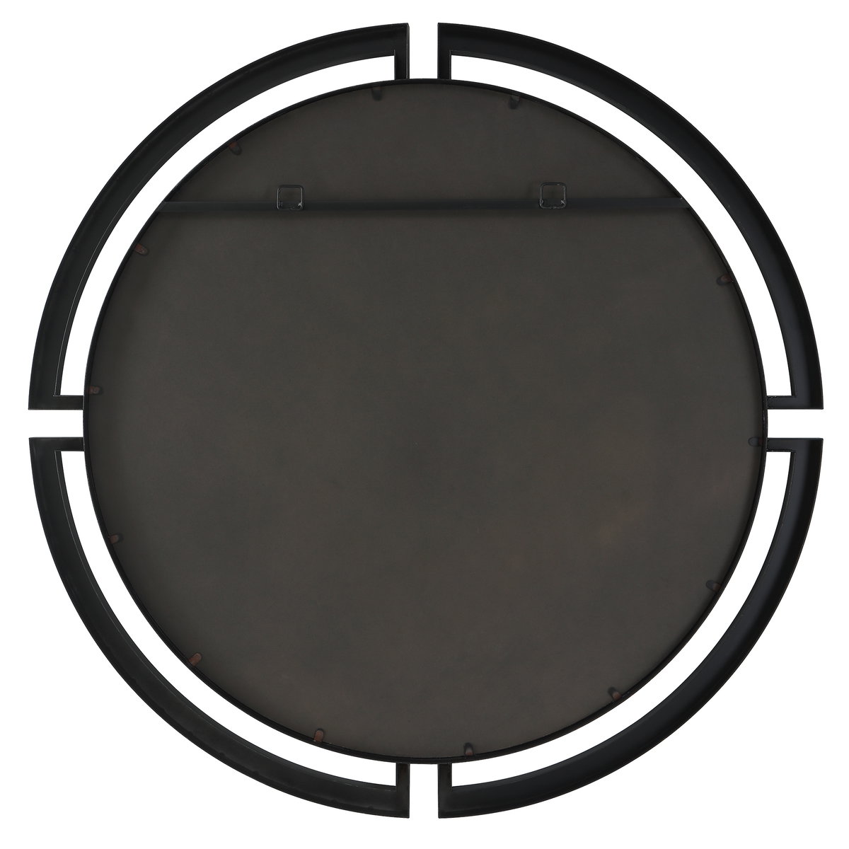 Quadrant Modern Round Mirror, by Uttermost, 45.62" width x 45.62" height x 1.75" depth View 8