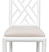 Brighton Bamboo Side Chair, White, Dining Chair by Sarreid, 17" length x 22" width x 39" height thumbnail 12